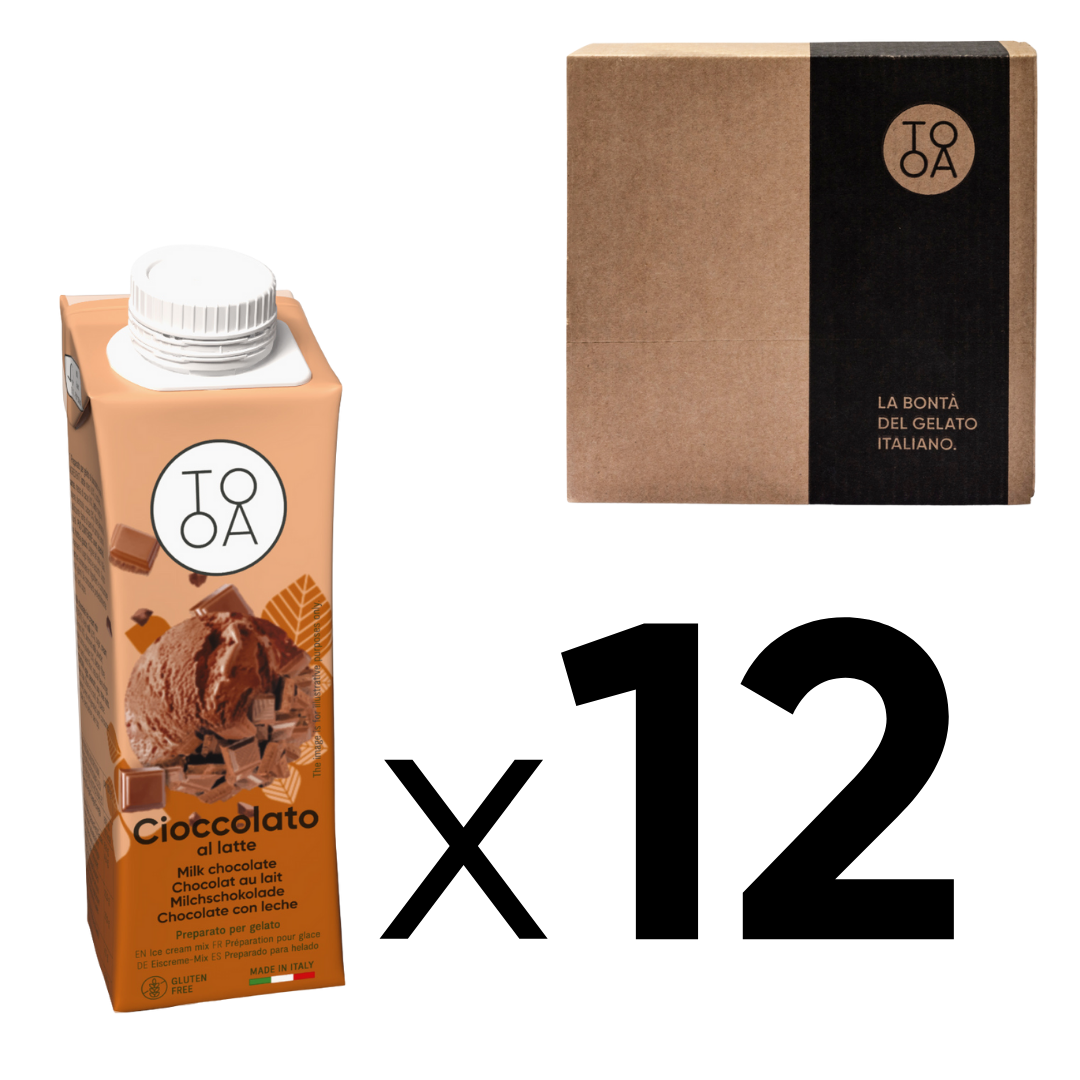 Box 12 Brik - Glace au Chocolat au Lait 250 ml