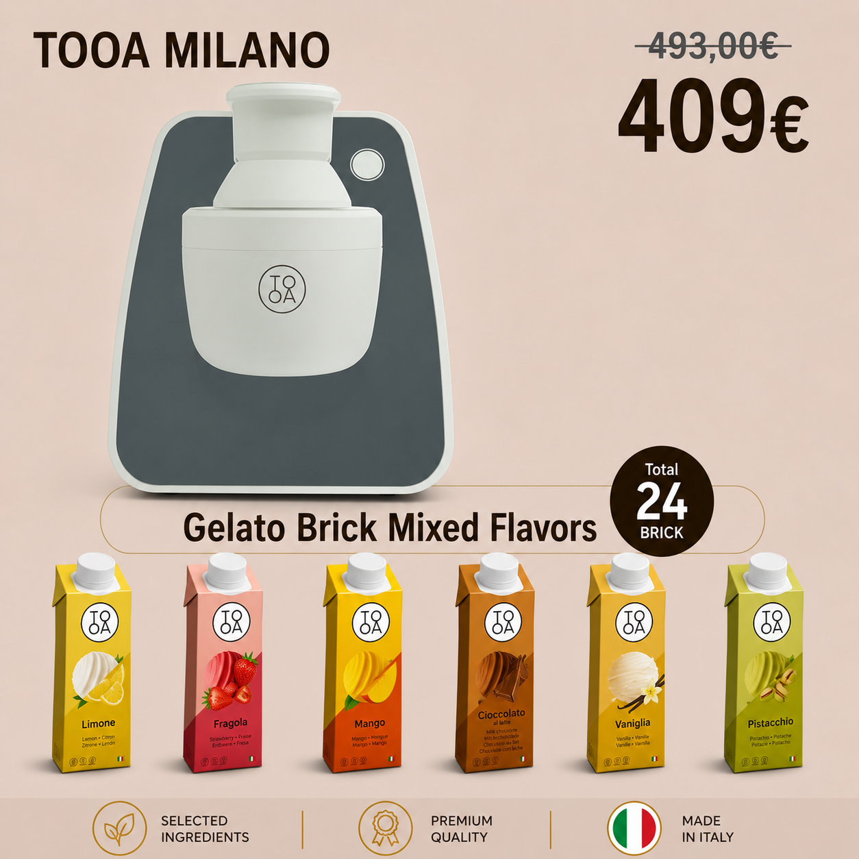 Gelatiera TooA Milano Starter Pack