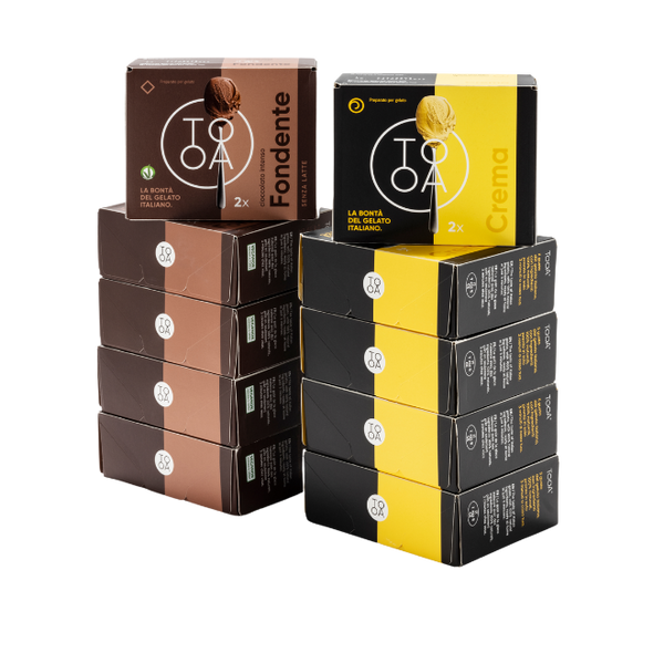 Kit 10 boîtes Chocolat Noir et Crème
