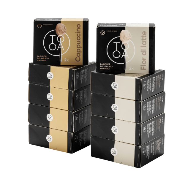 Kit 10 boxes Cappuccino and Fior di Latte 
