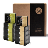 Kit 5 Etuis Cappuccino und Pistazie