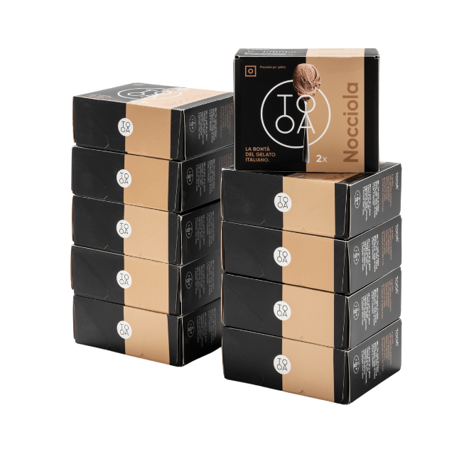 Kit 10 boxes Hazelnut Gelato
