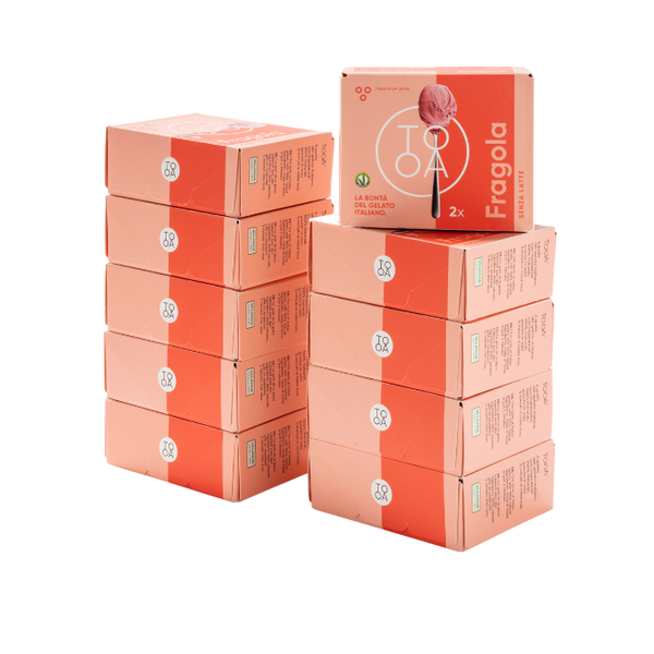 Kit 10 boxes Strawberry Gelato