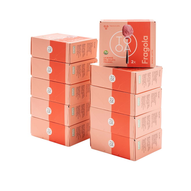 Kit 10 boxes Strawberry Gelato