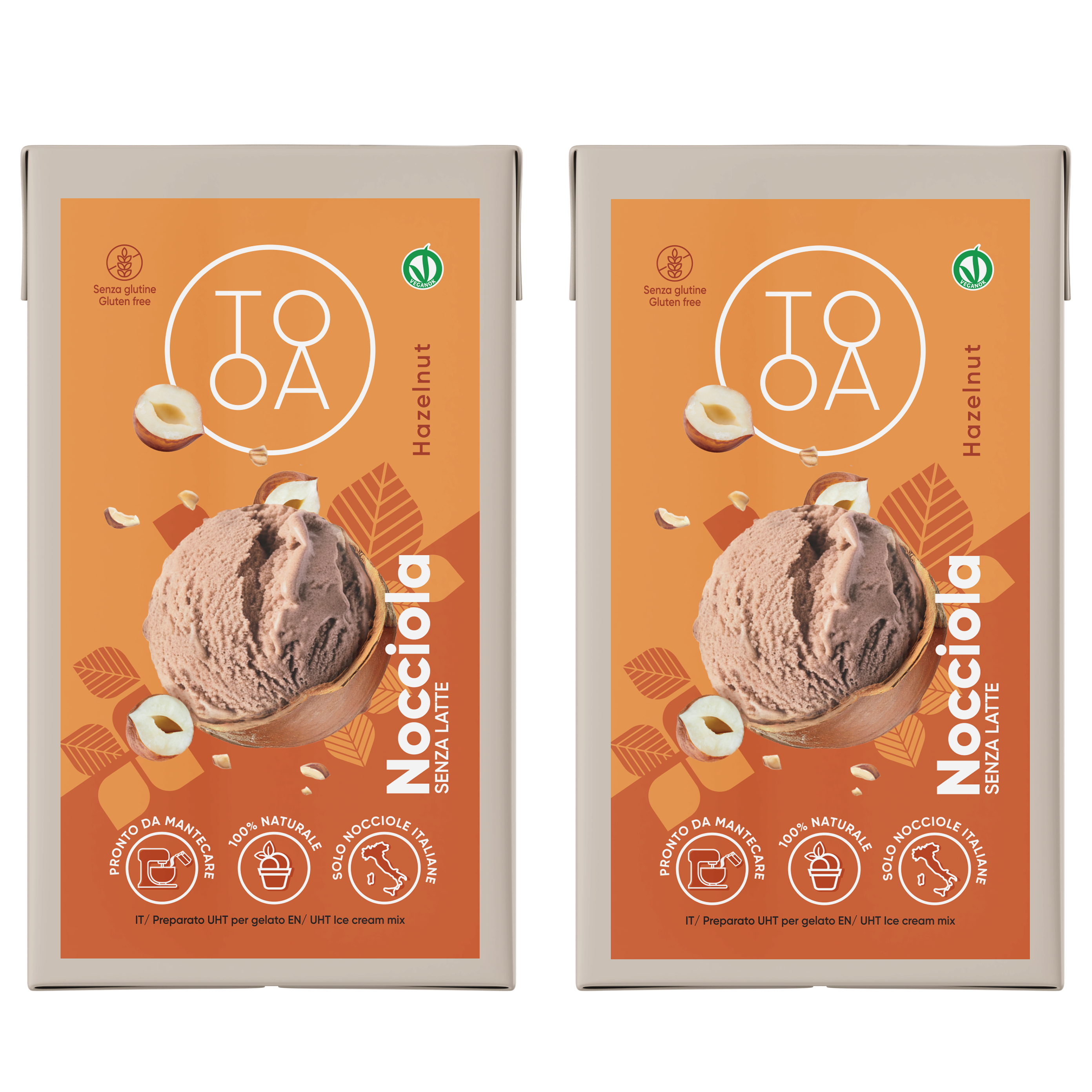 Gelato Nocciola Vegana 2x1 L