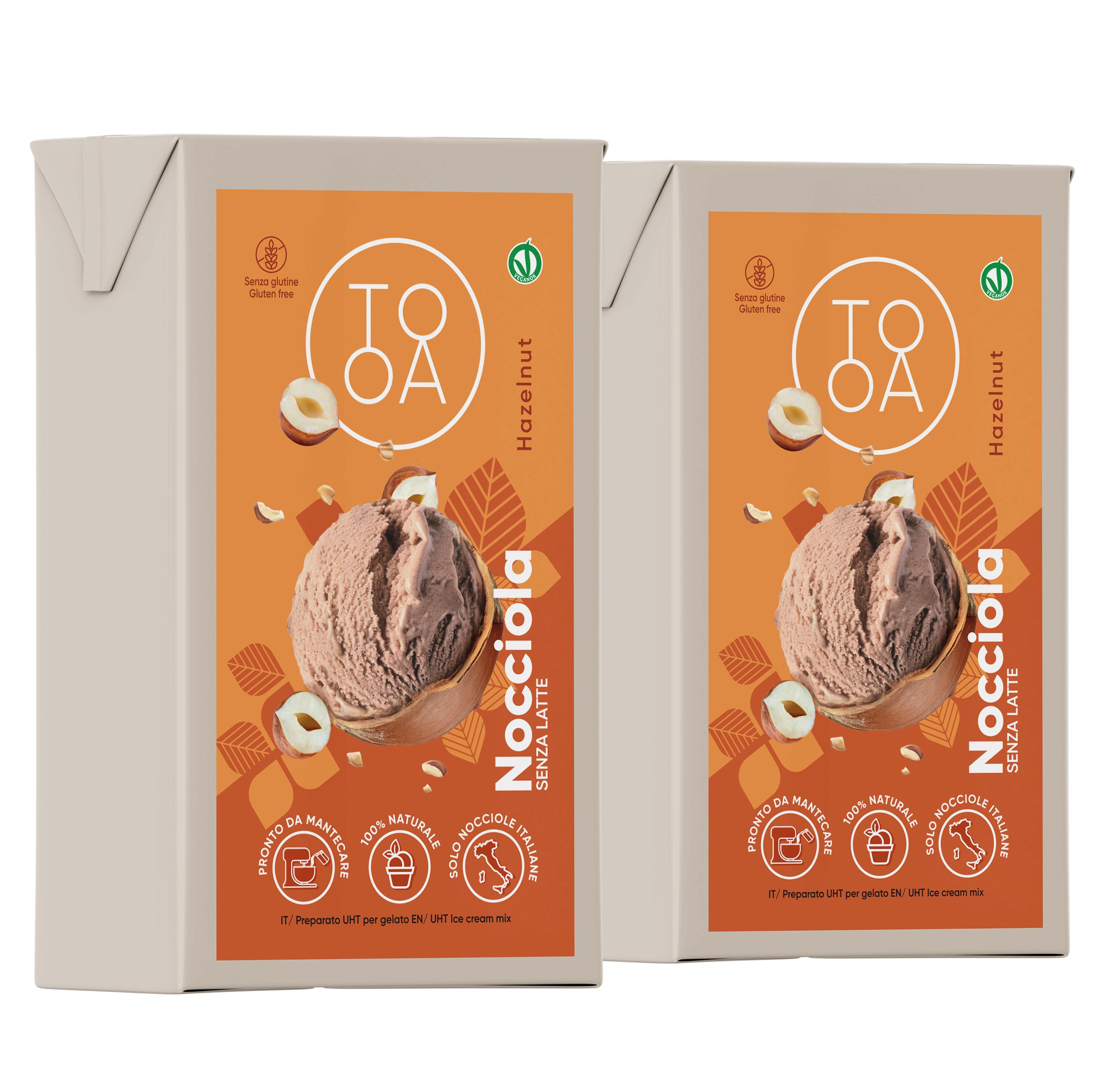 Gelato Nocciola Vegana 2x1 L