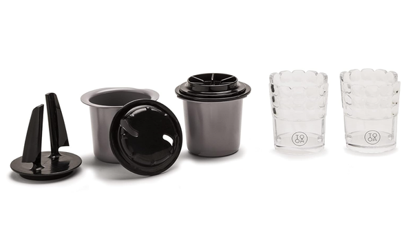 Kit 2 beaker/portabicchieri