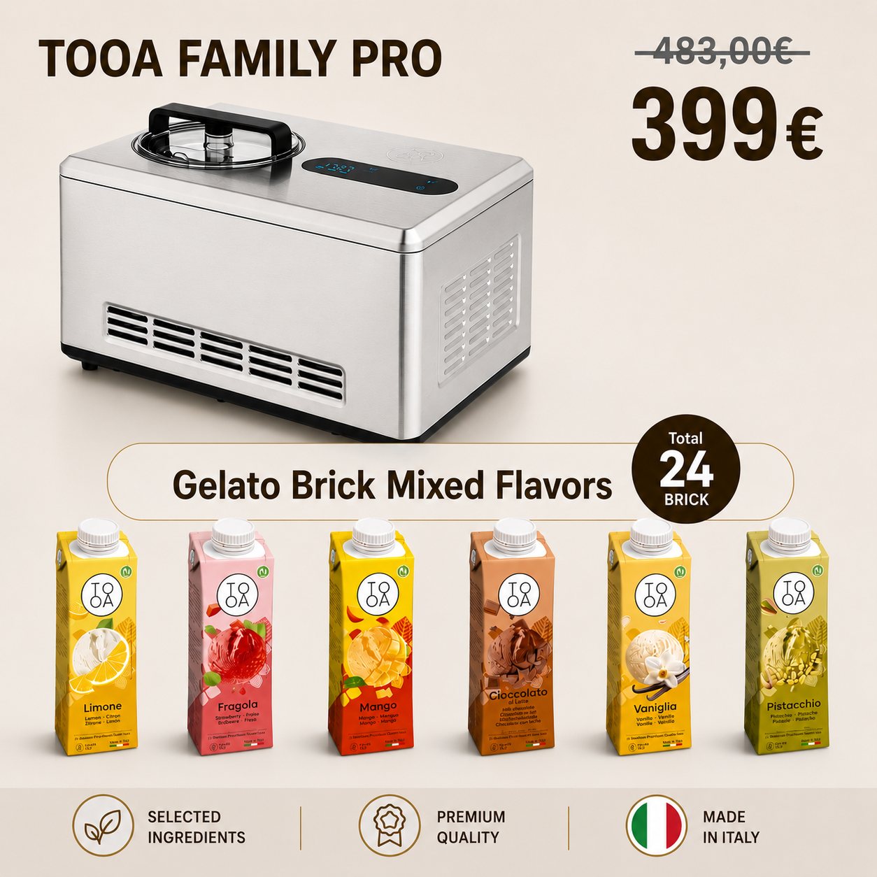 Gelatiera TooA Family PRO